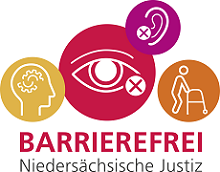 alt="Logo: Barrierefrei - Niedersächsische Justiz (zu den Informationen zur Barrierefreiheit)"